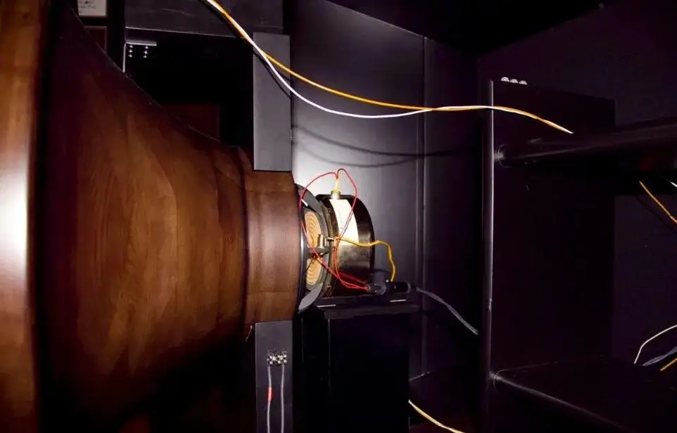 Detailed shot of a speaker's voice coil