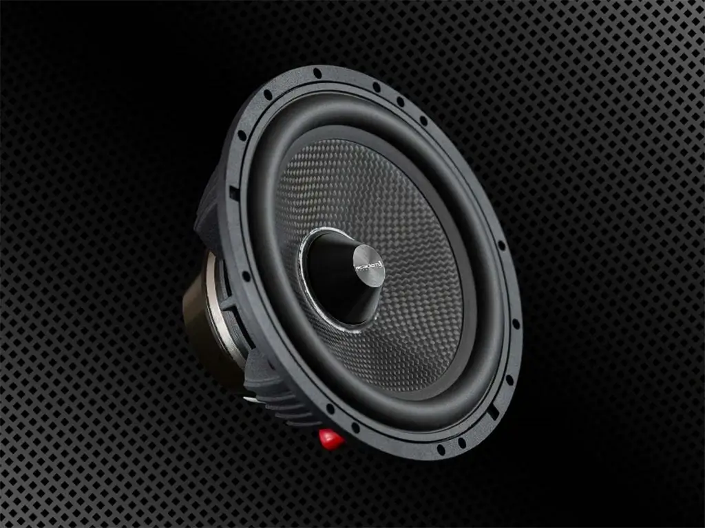 A carbon fiber midbass driver for cars
