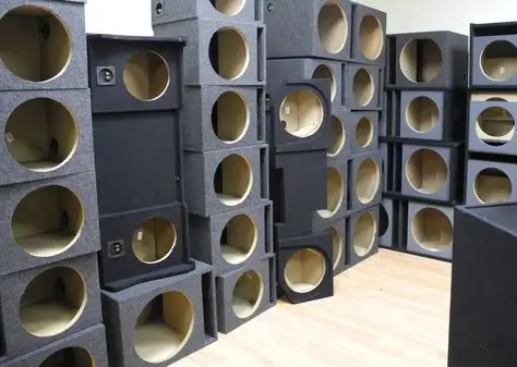 Two different types of subwoofer enclosures